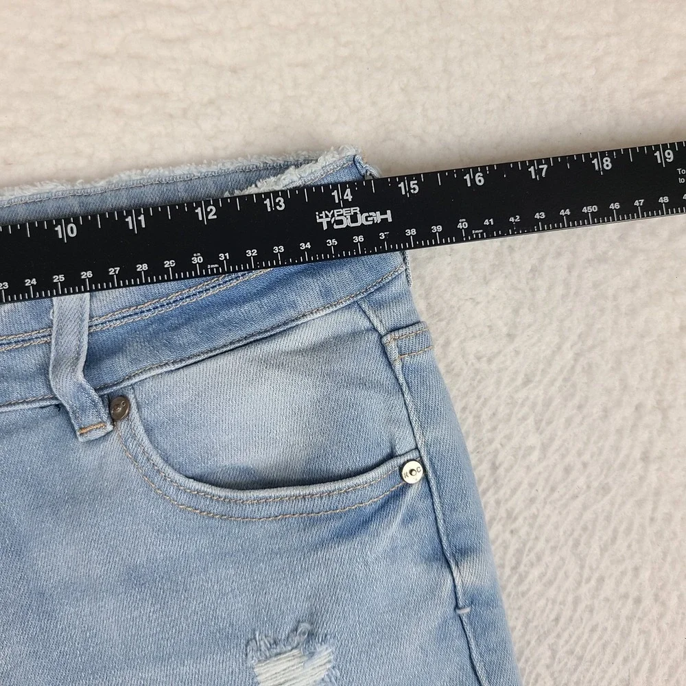 KanCan Jeans Womens 9/28 Blue Danica High Rise Ankle Skinny Distress kc7317l